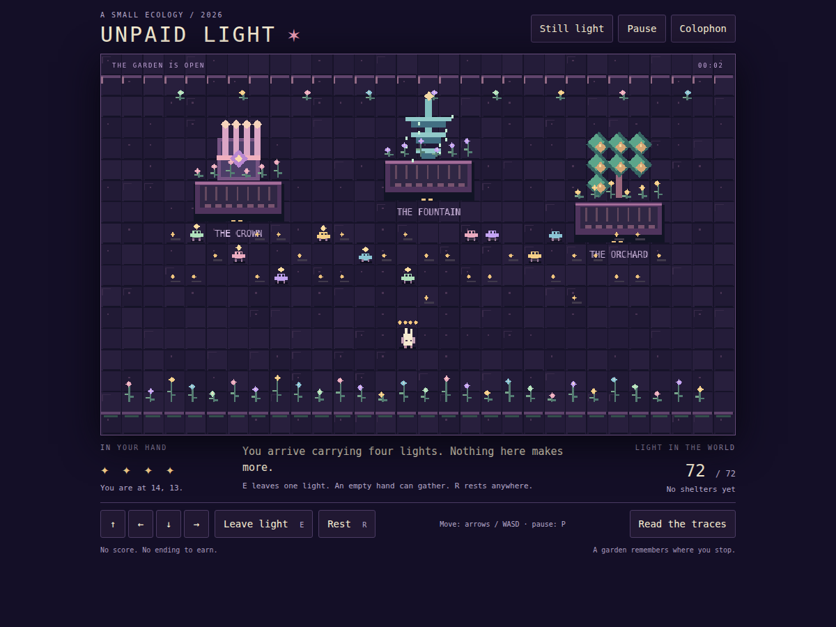 Seventy-Two Lights and Zero Surplus: On Keroppi’s Unpaid Light